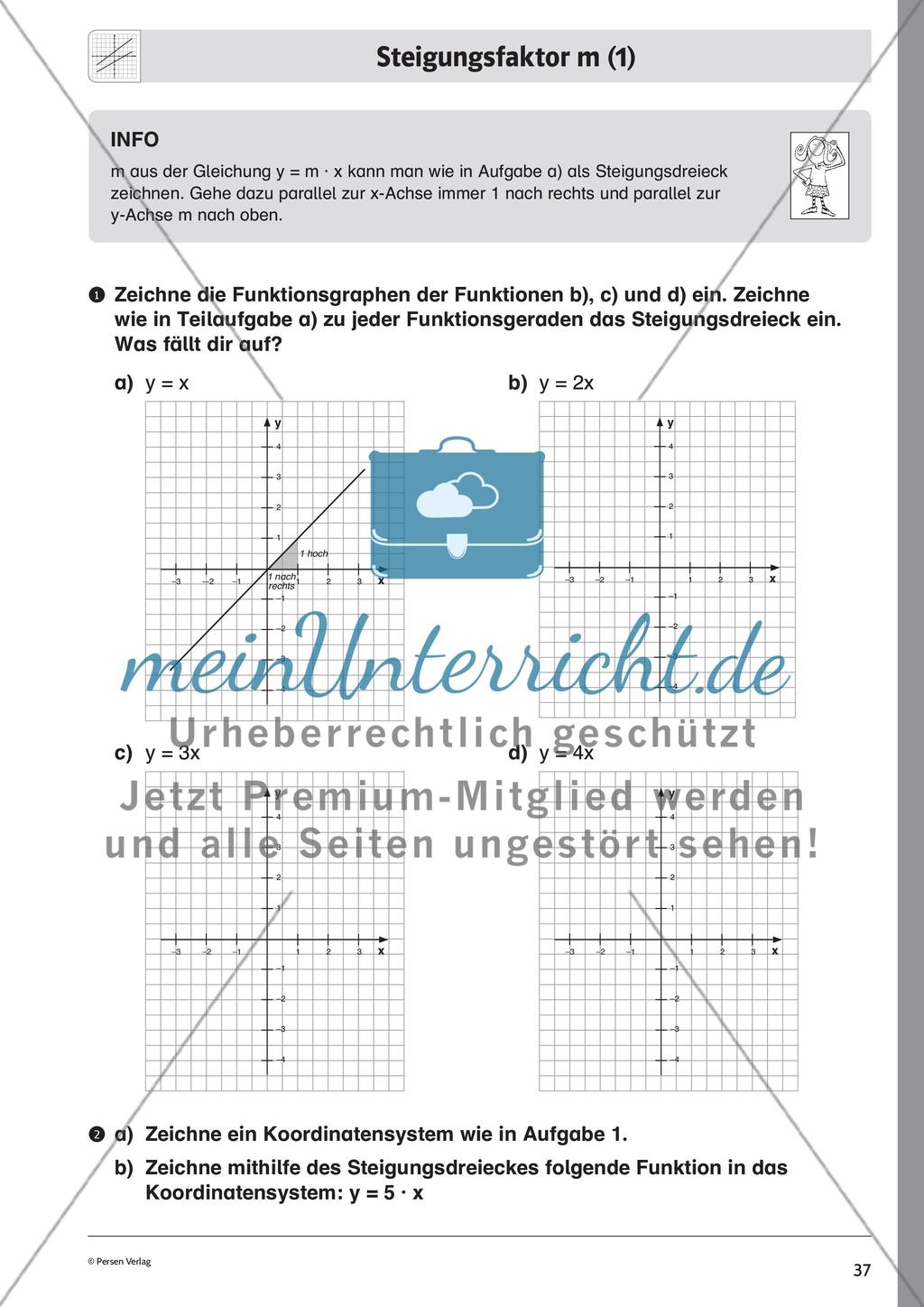 Lineare Funktionen – Teil 2 Preview 1