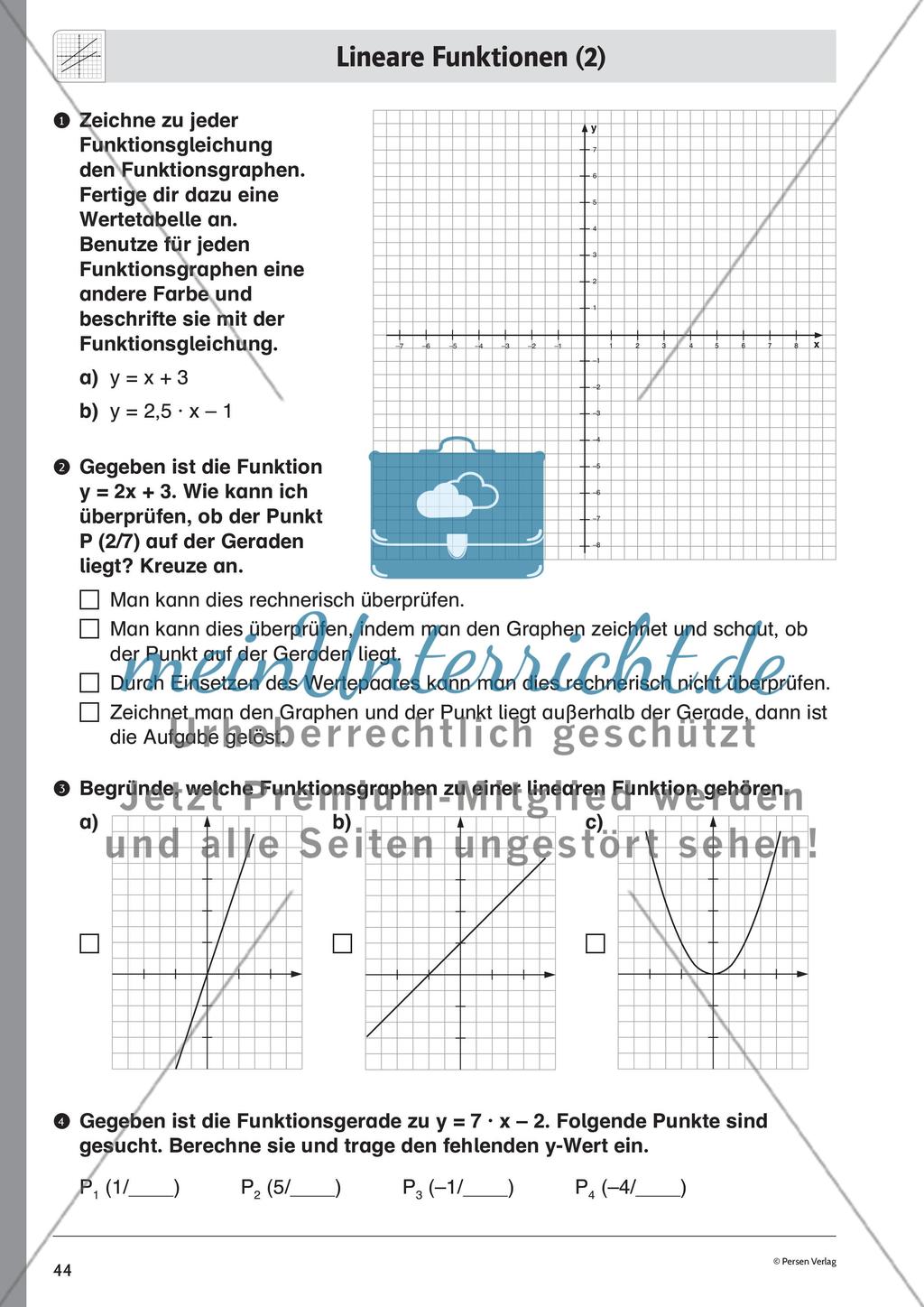 Lineare Funktionen – Teil 2 Preview 8