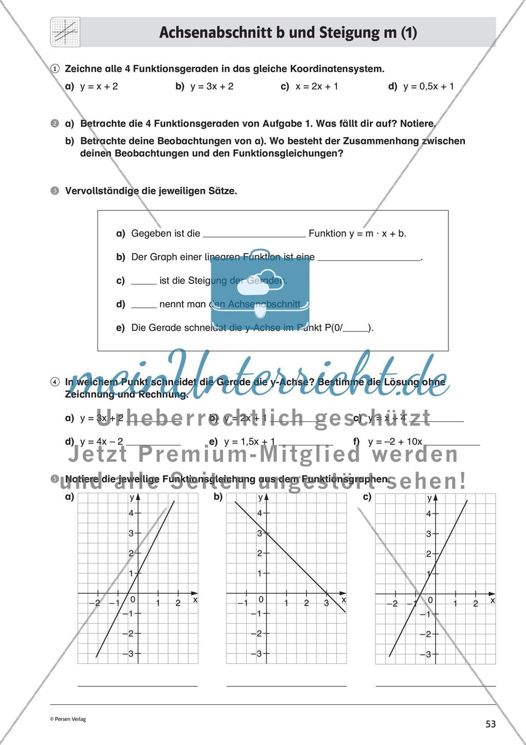 Lineare Funktionen – Teil 3 Preview 5