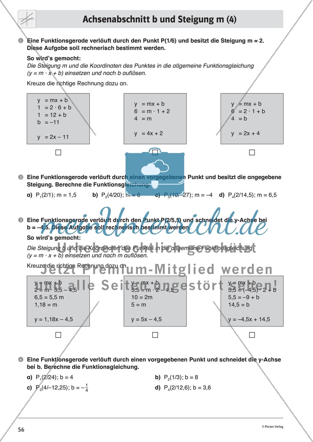 Lineare Funktionen – Teil 3 Preview 8