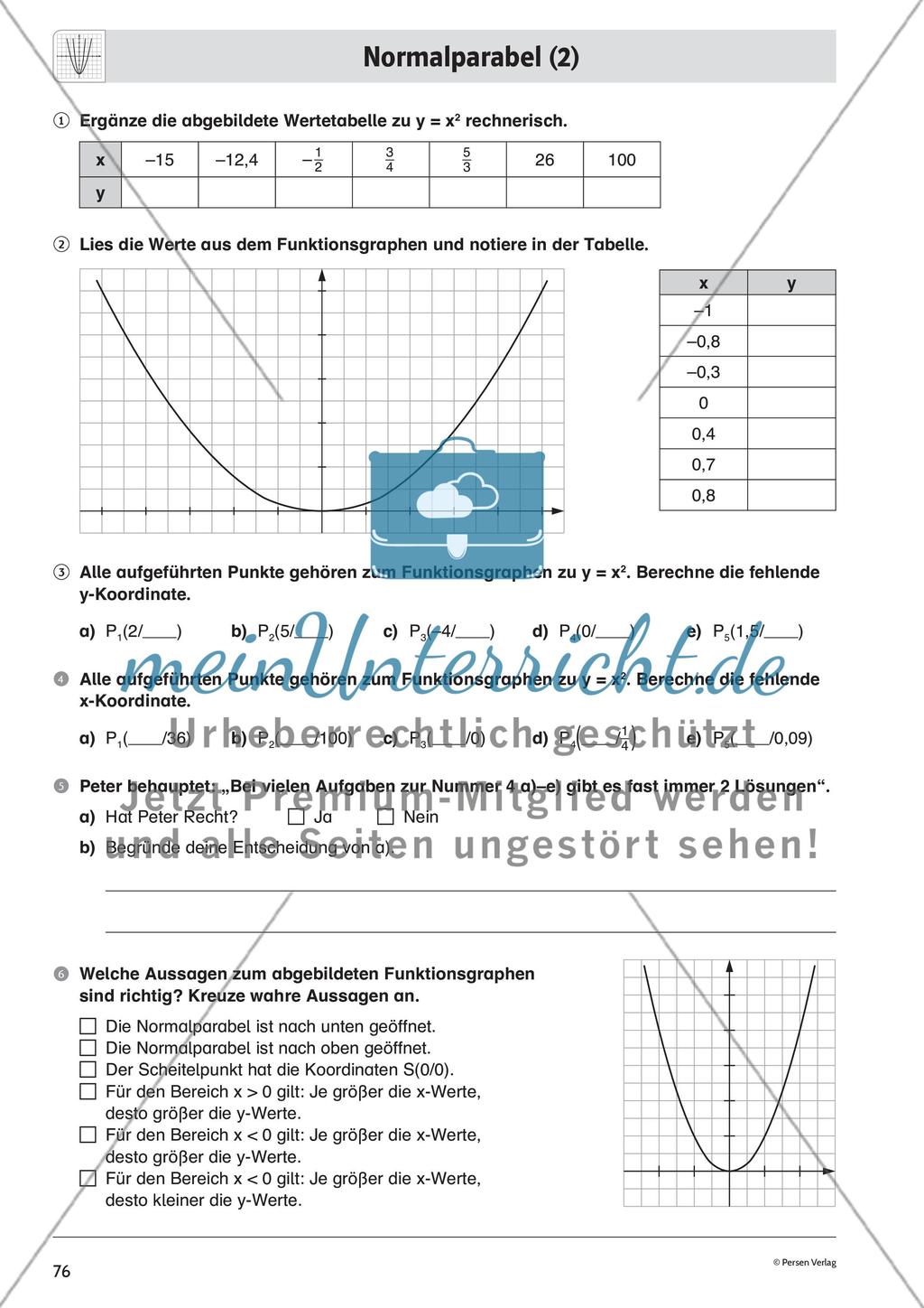 Quadratische Funktionen – Teil 1 Preview 4