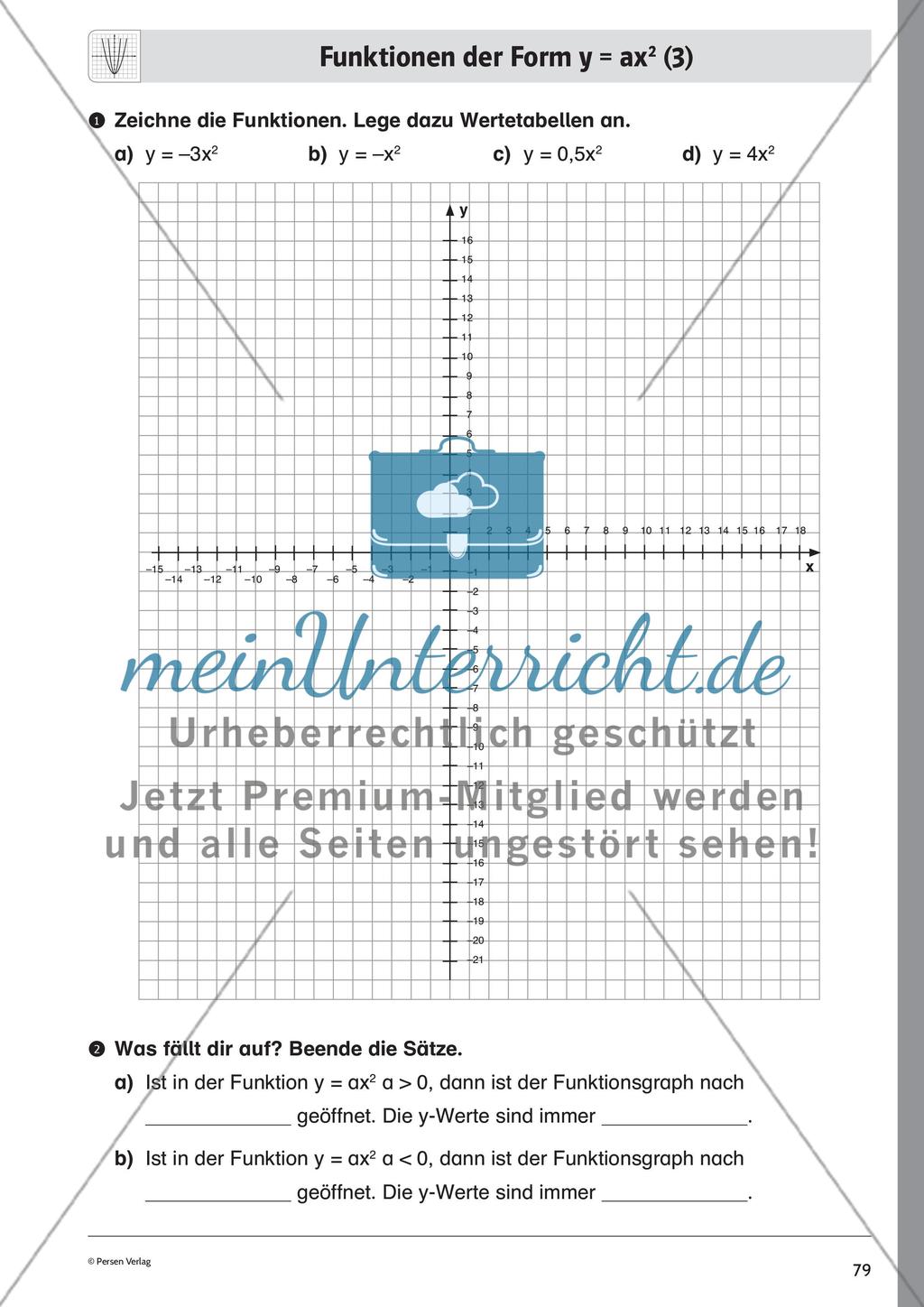 Quadratische Funktionen – Teil 1 Preview 7