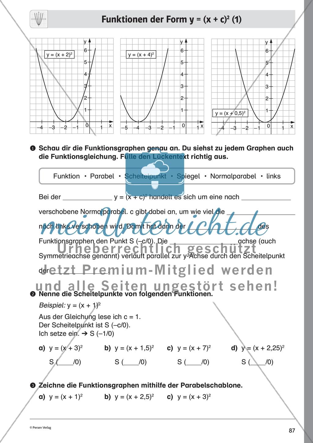 Quadratische Funktionen – Teil 2 Preview 5
