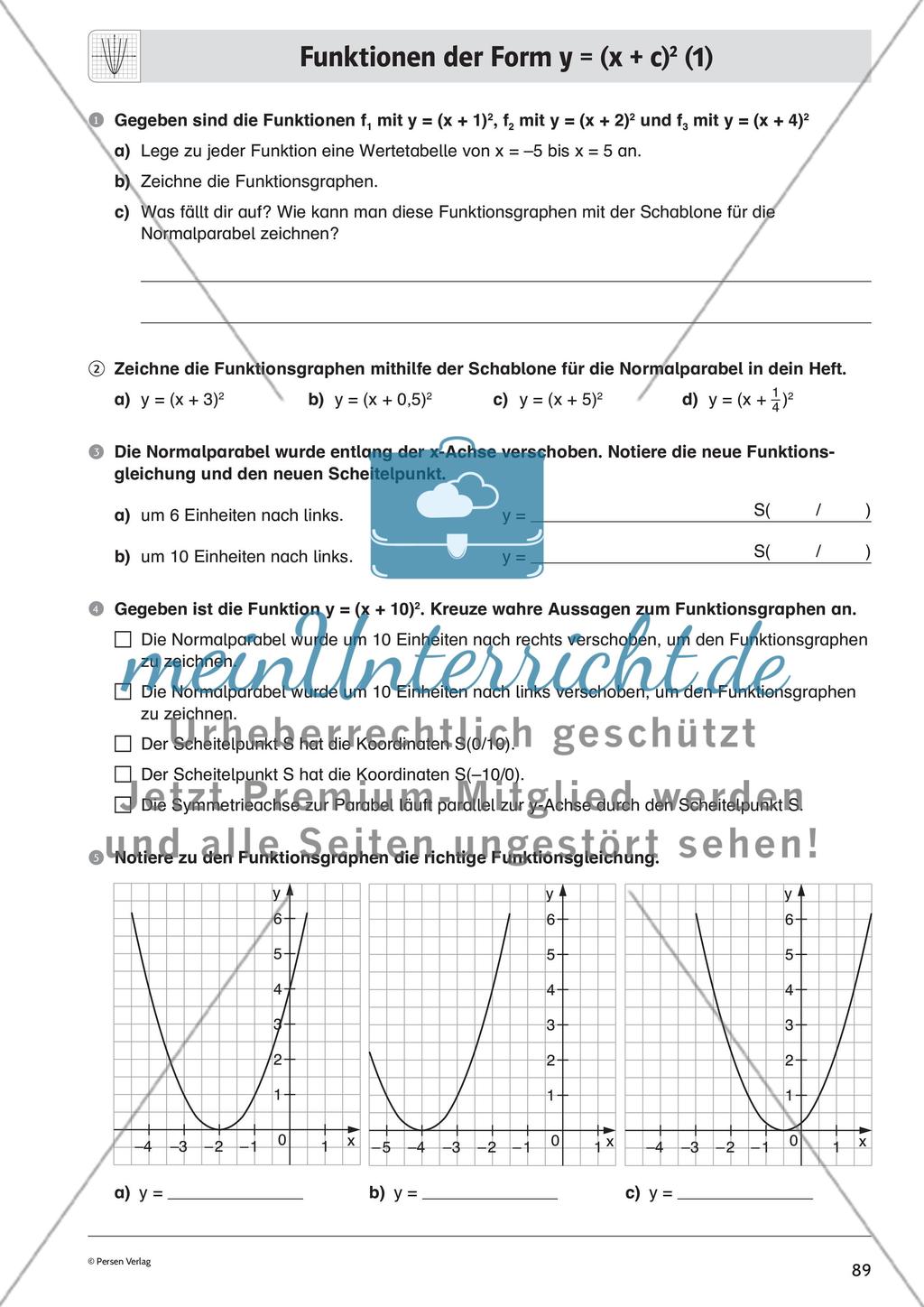 Quadratische Funktionen – Teil 2 Preview 7