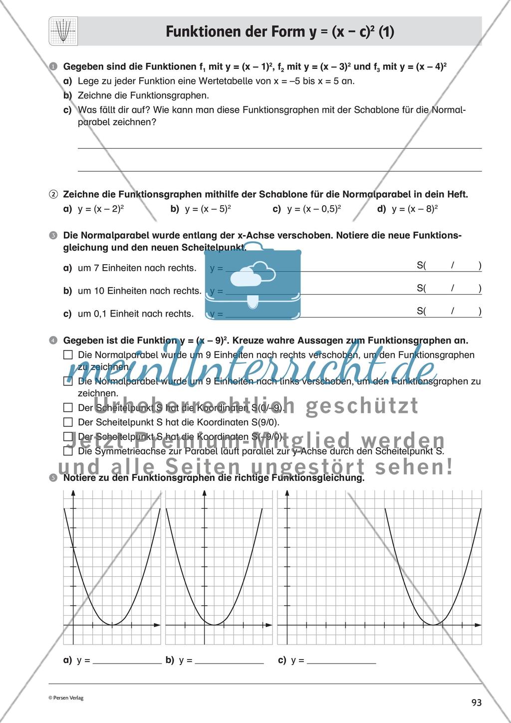 Quadratische Funktionen – Teil 3 Preview 3