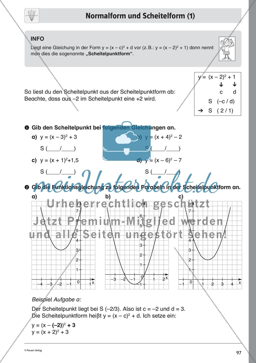 Quadratische Funktionen – Teil 3 Preview 7