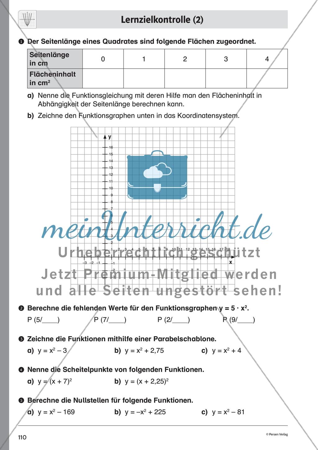 Quadratische Funktionen – Teil 4 Preview 10