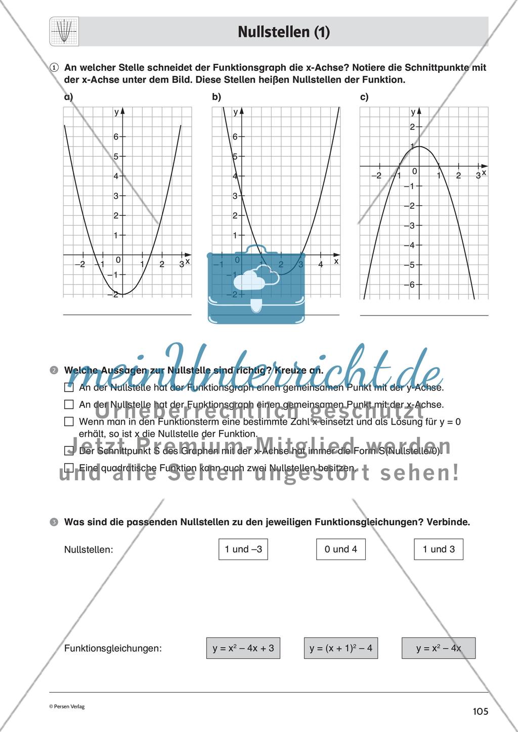 Quadratische Funktionen – Teil 4 Preview 5