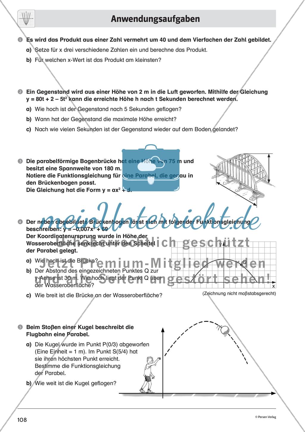 Quadratische Funktionen – Teil 4 Preview 8