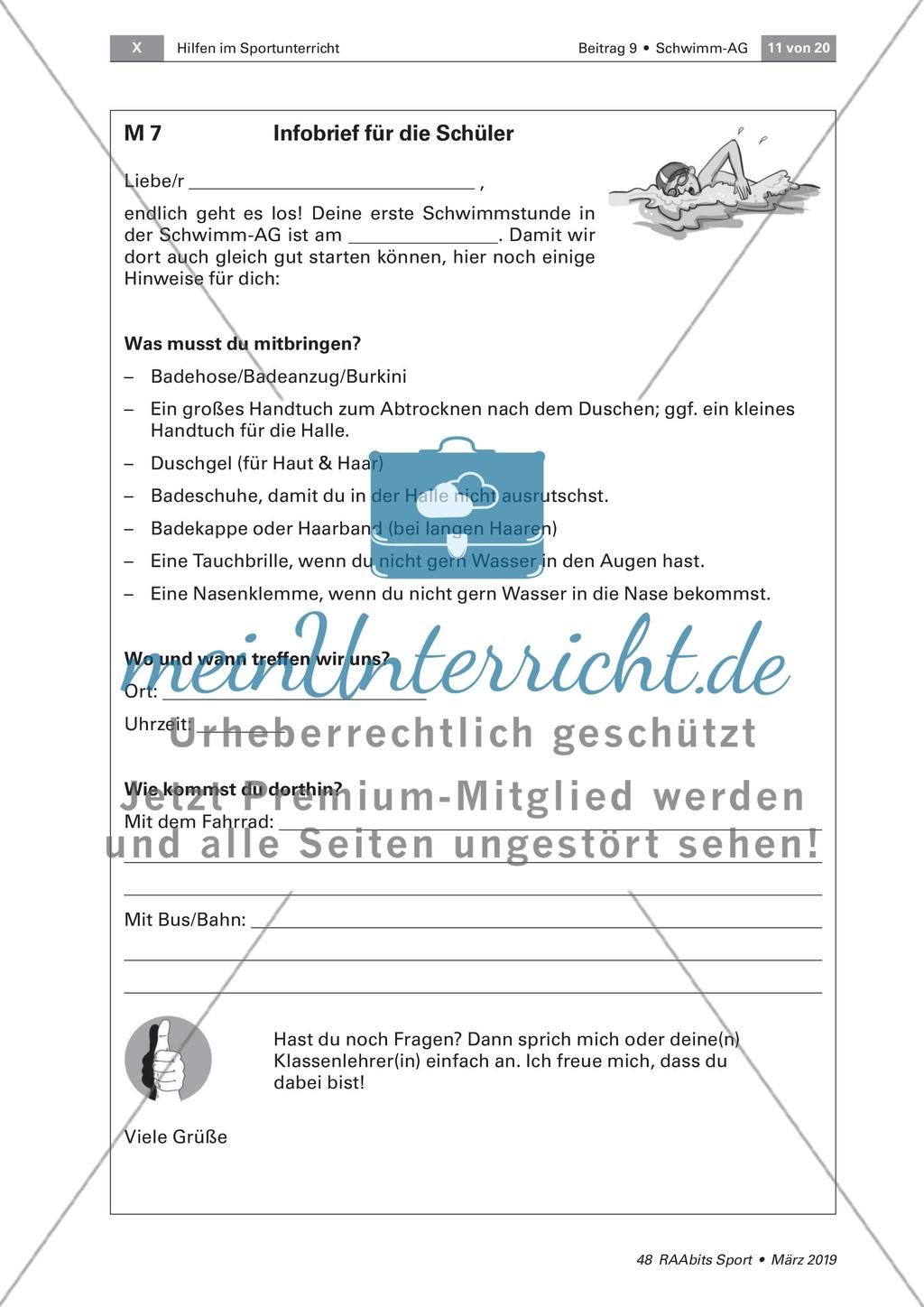 Einrichtung einer Schwimm-AG Preview 11