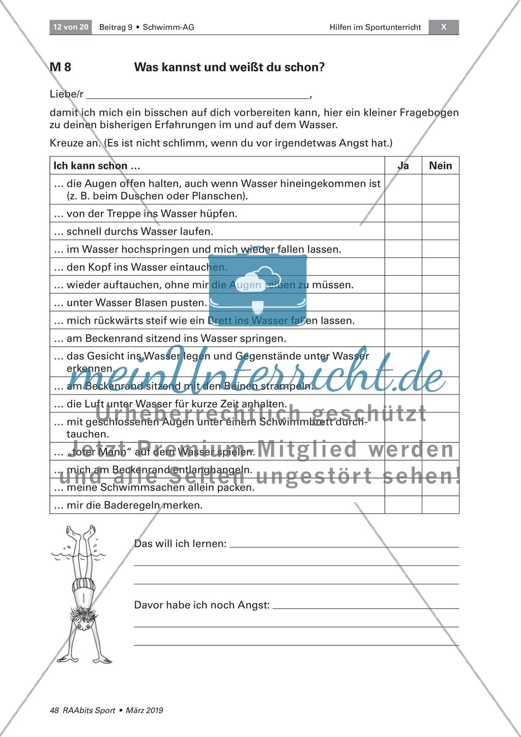 Einrichtung einer Schwimm-AG Preview 12