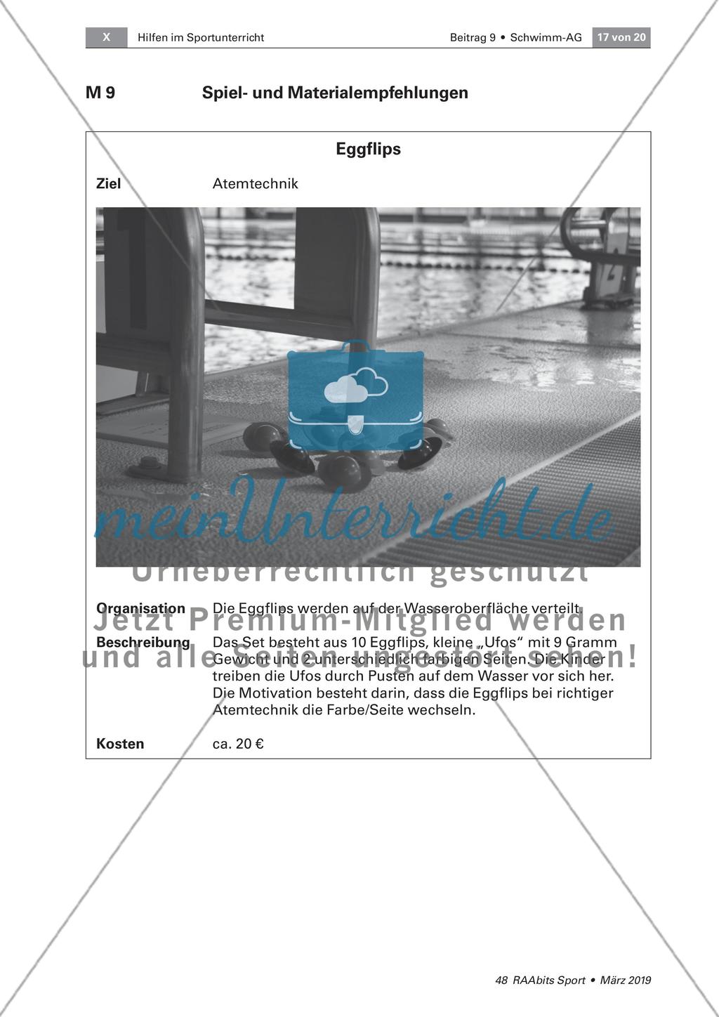 Einrichtung einer Schwimm-AG Preview 17