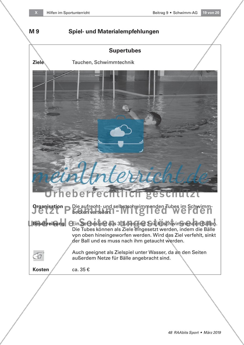 Einrichtung einer Schwimm-AG Preview 19
