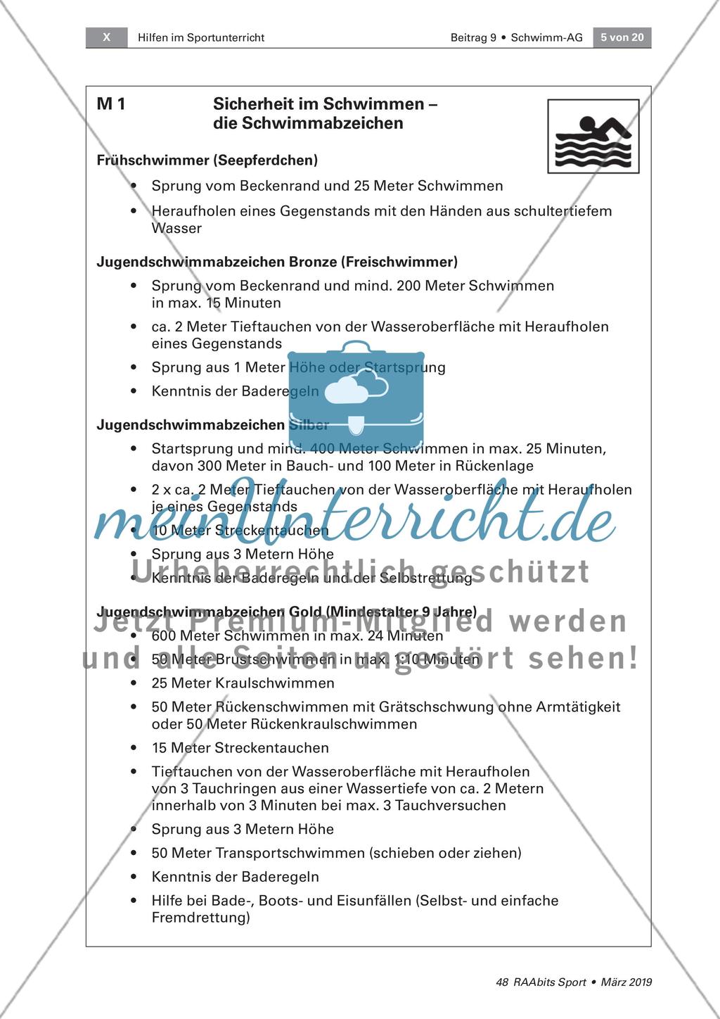 Einrichtung einer Schwimm-AG Preview 5