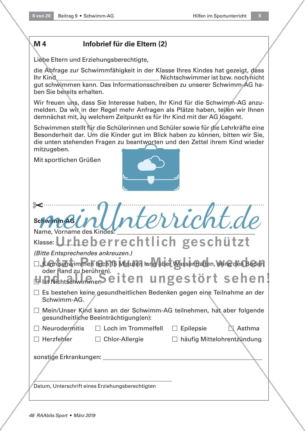 Einrichtung einer Schwimm-AG Preview 8