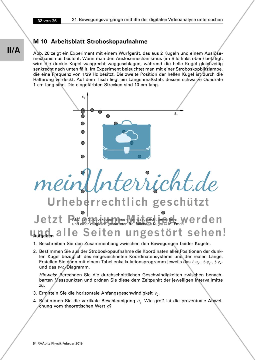 Bewegungsvorgänge mithilfe der digitalen Videoanalyse untersuchen: Teil 2 Preview 8