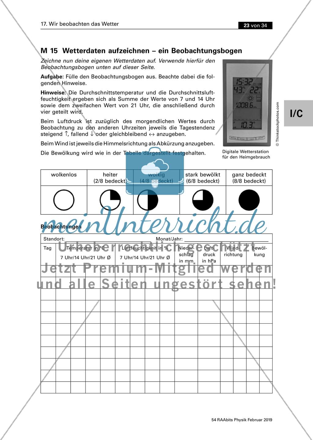 Wir beobachten das Wetter Preview 14