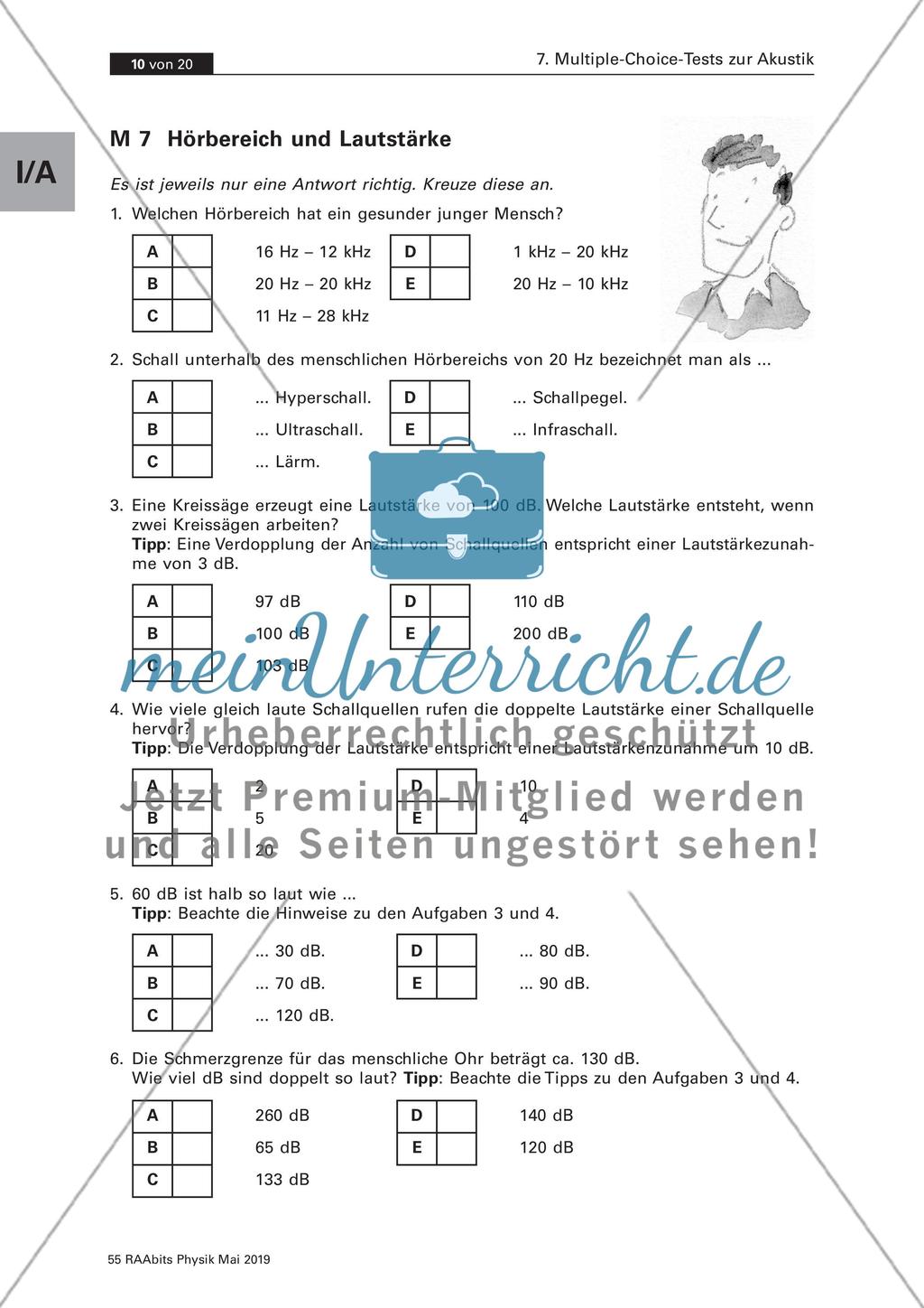 Multiple-Choice-Tests zur Akustik Preview 10