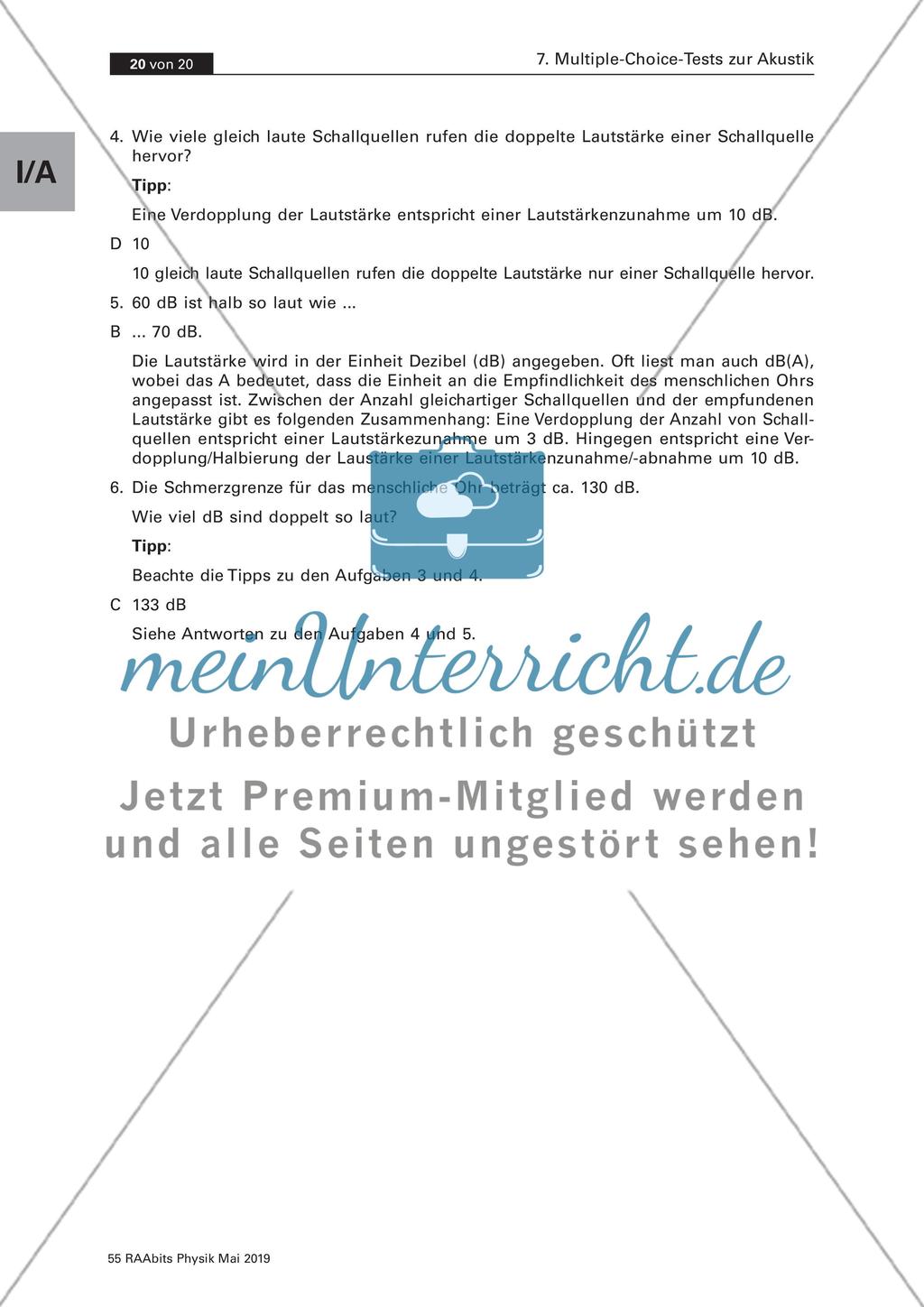 Multiple-Choice-Tests zur Akustik Preview 20