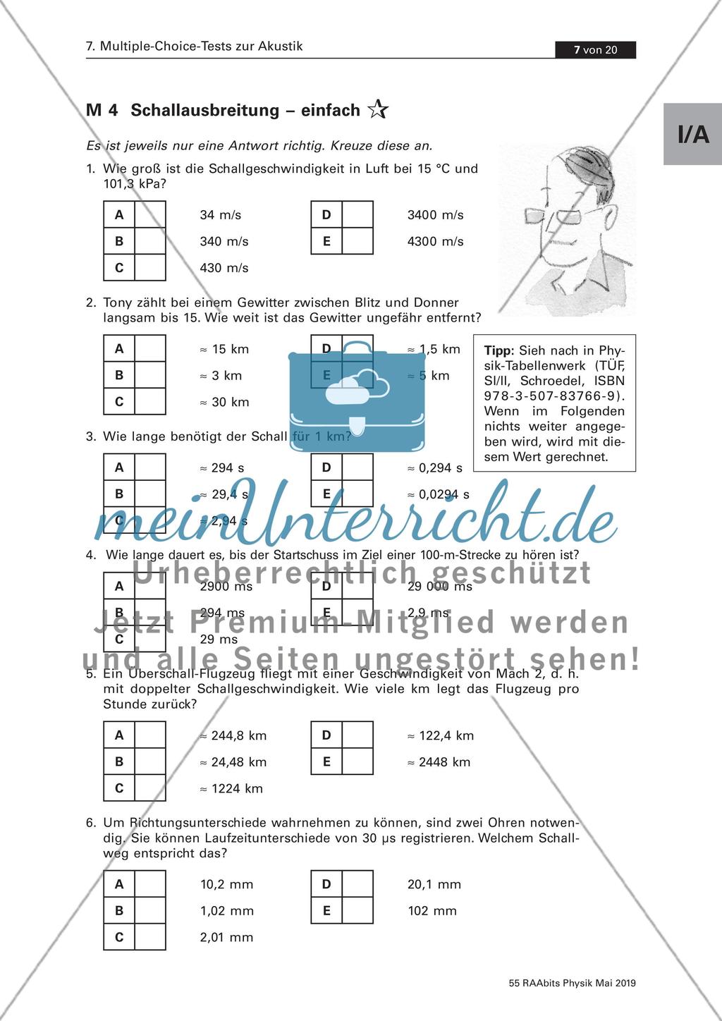 Multiple-Choice-Tests zur Akustik Preview 7