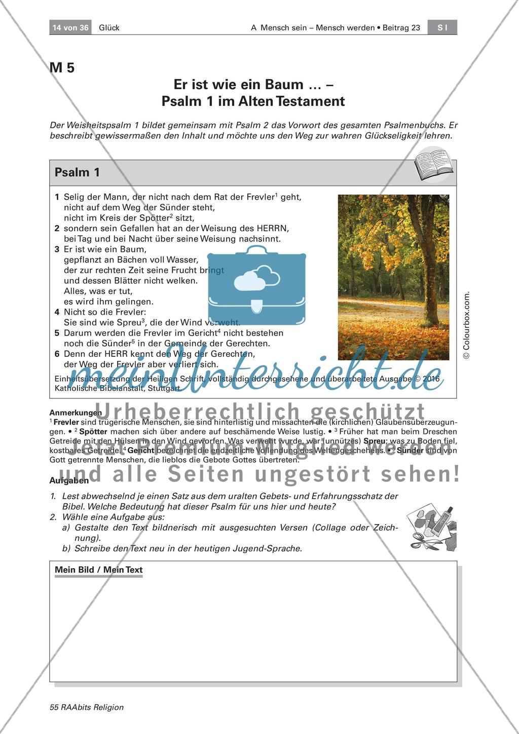 Glück: Verortung in der Bibel Preview 1