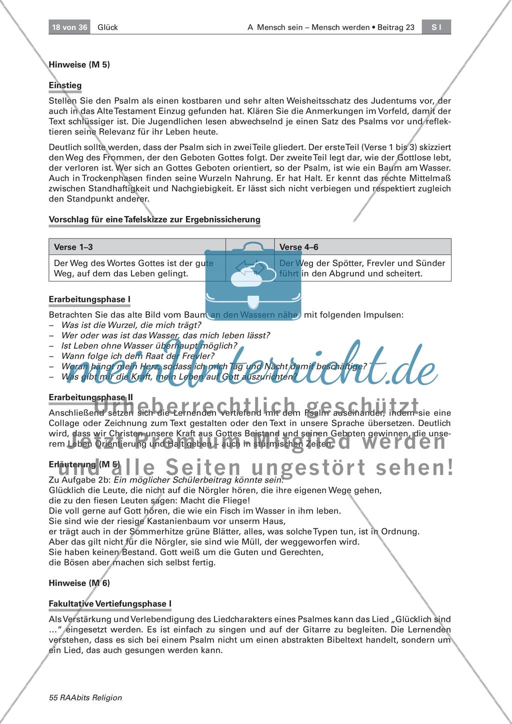 Glück: Verortung in der Bibel Preview 5