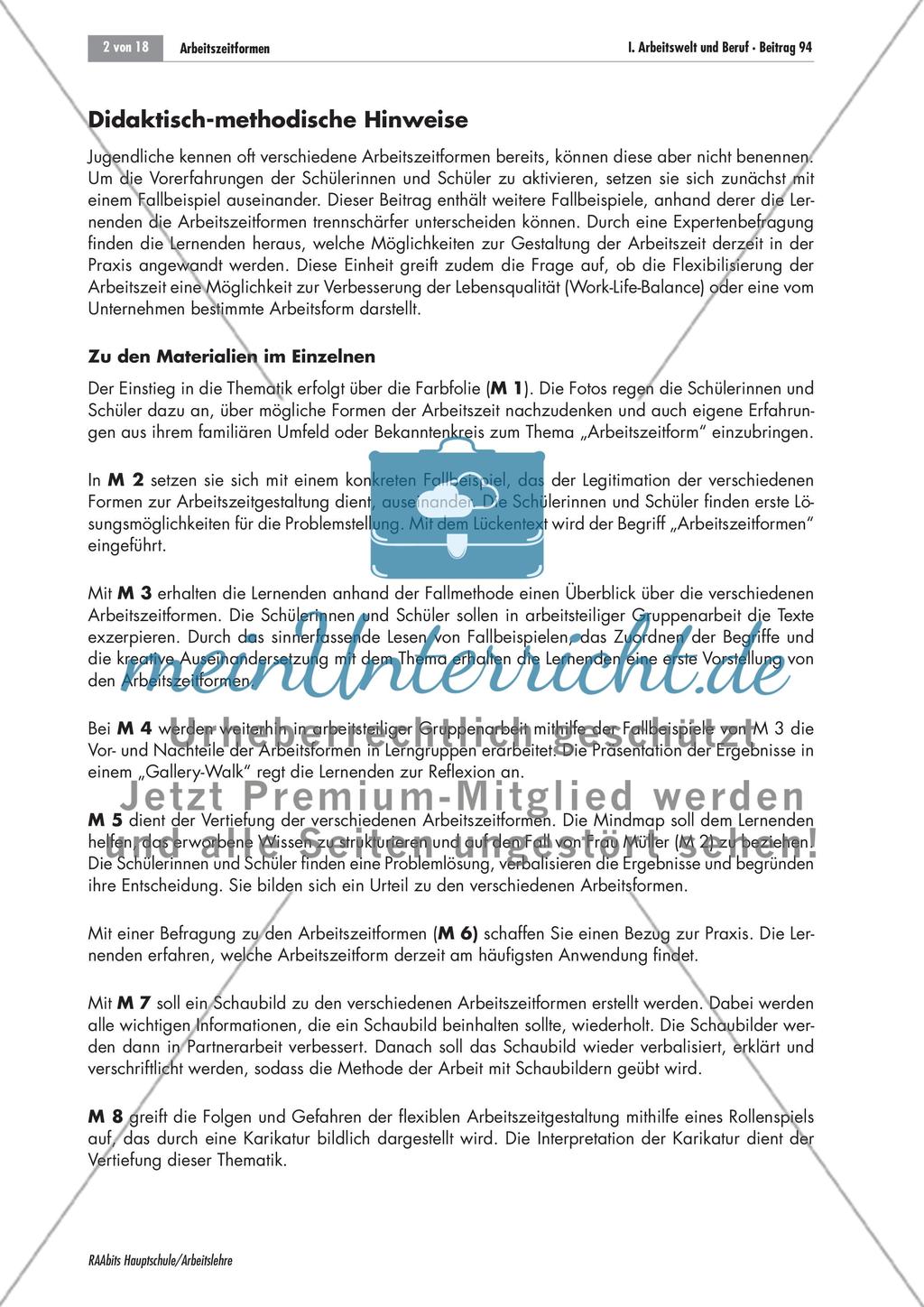 Arbeitszeitformen Preview 2