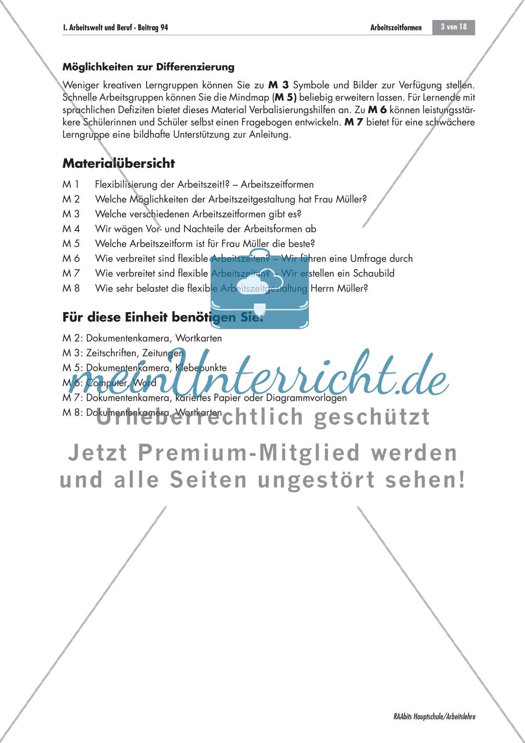 Arbeitszeitformen Preview 3