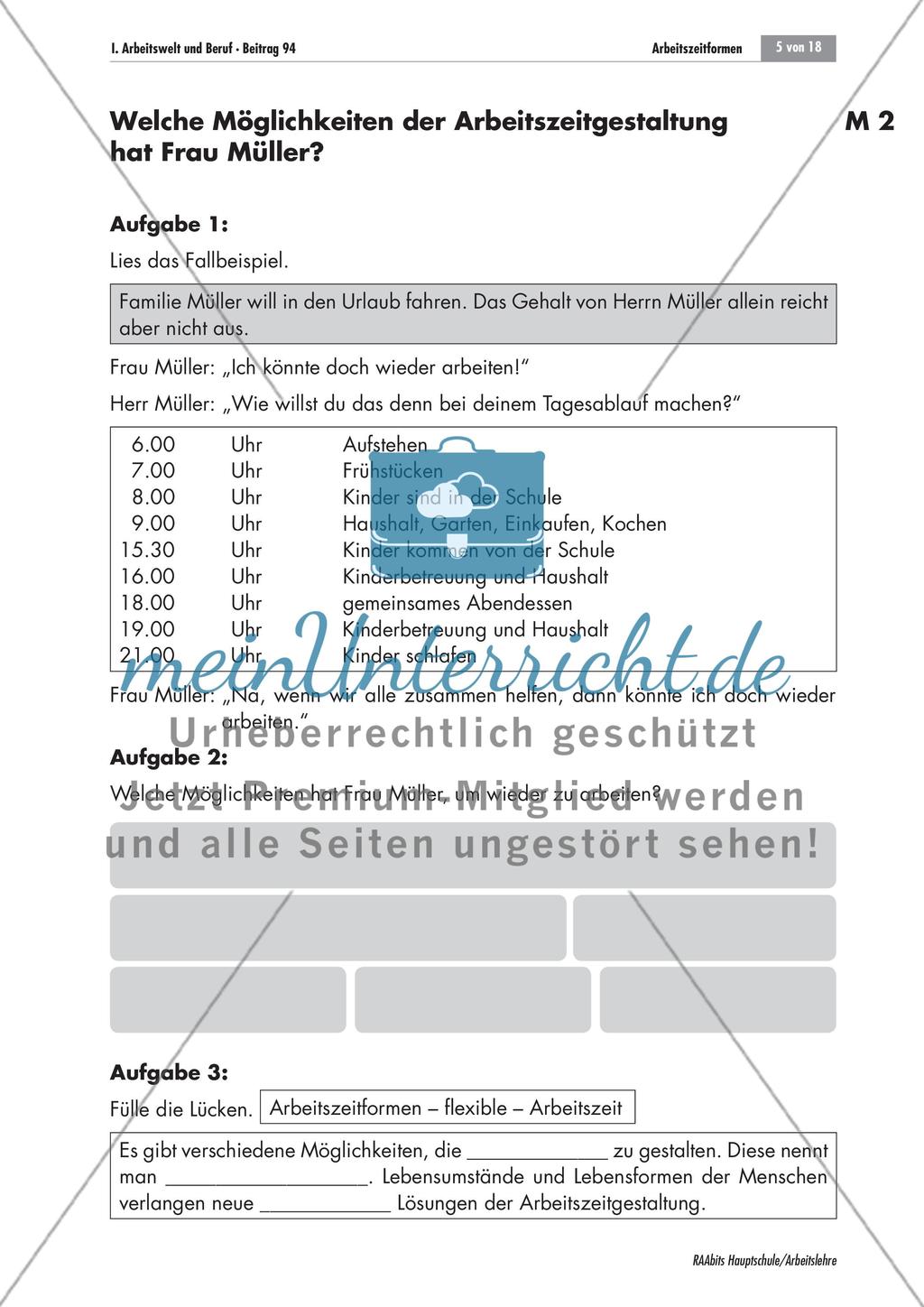 Arbeitszeitformen Preview 5