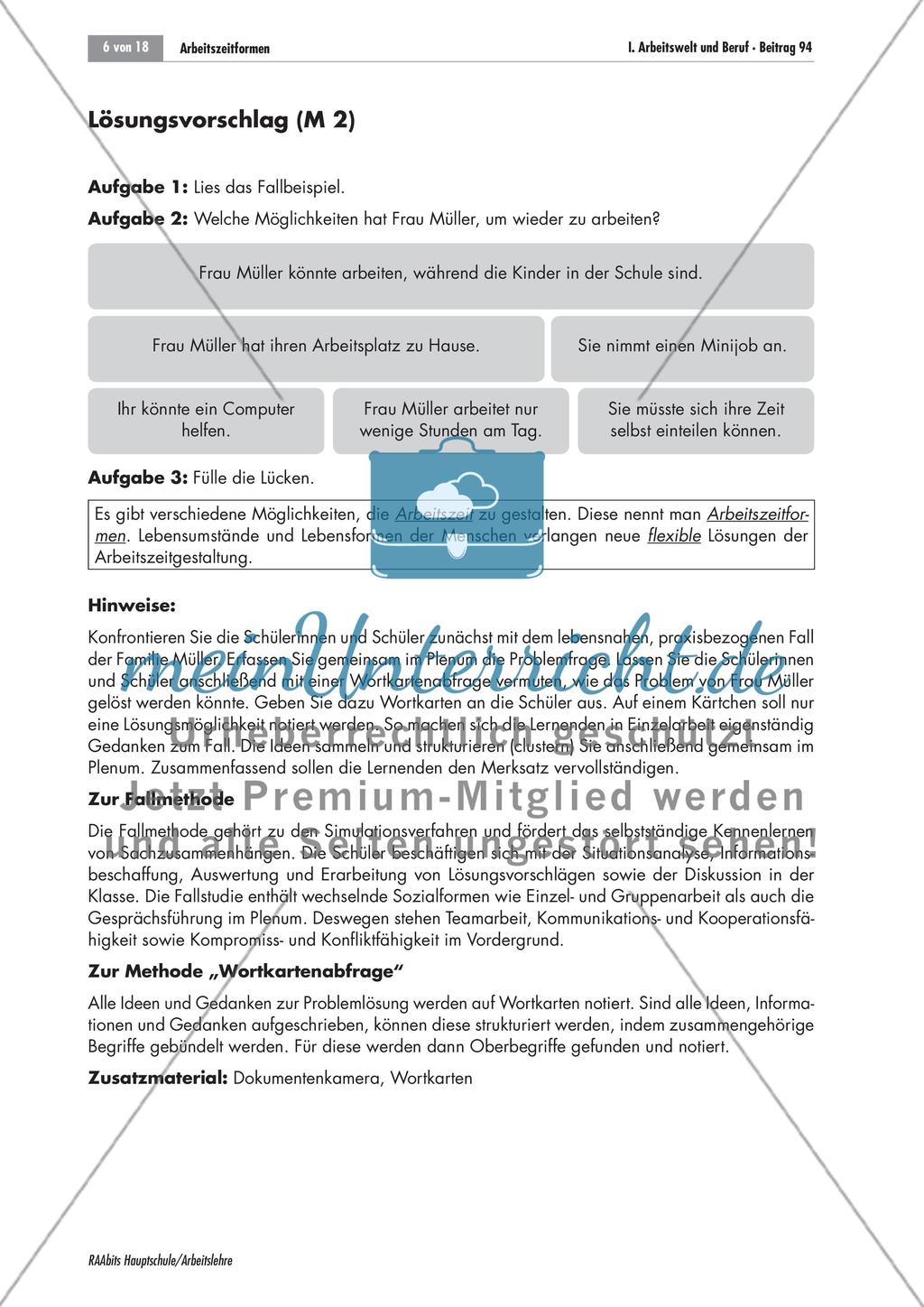 Arbeitszeitformen Preview 6