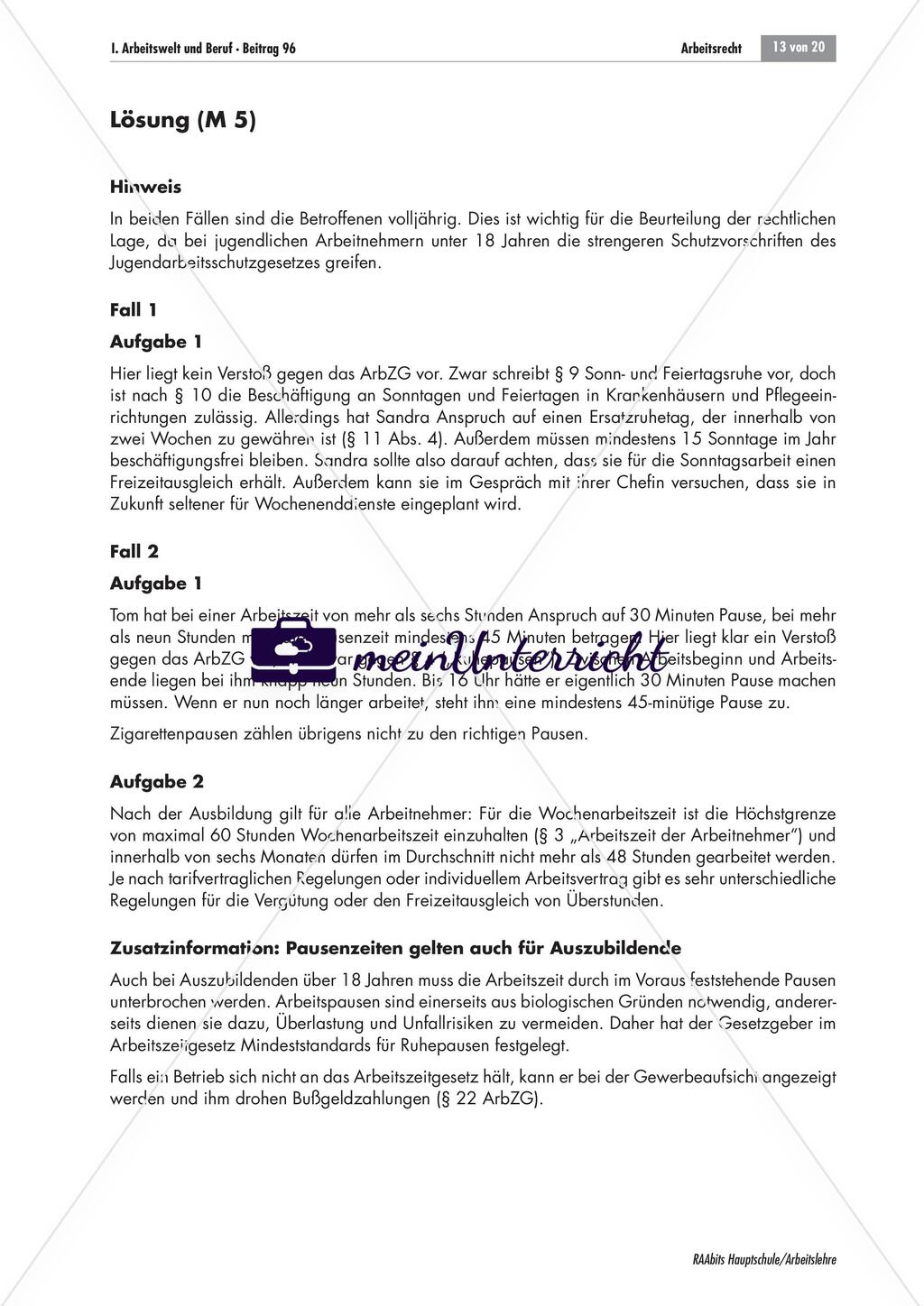 Überstunden in der Ausbildungszeit Preview 13