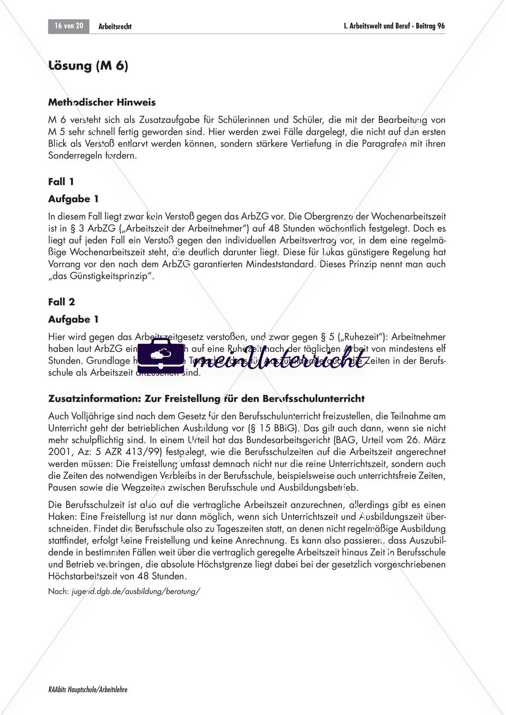 Überstunden in der Ausbildungszeit Preview 16