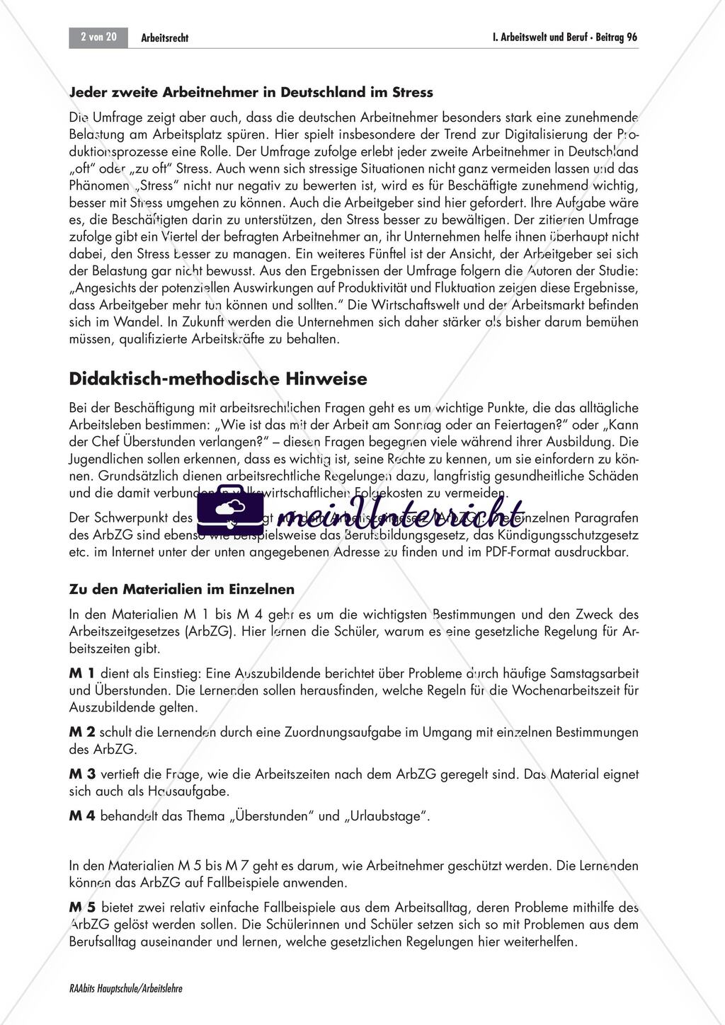 Überstunden in der Ausbildungszeit Preview 2