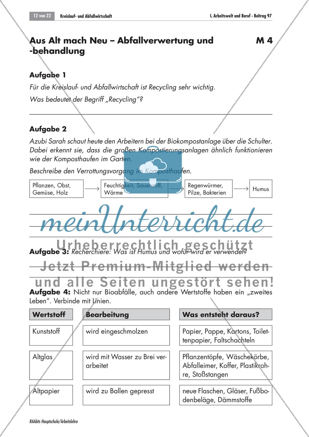 Ausbildungsberuf: Fachkraft für Kreislauf- und Abfallwirtschaft Preview 12