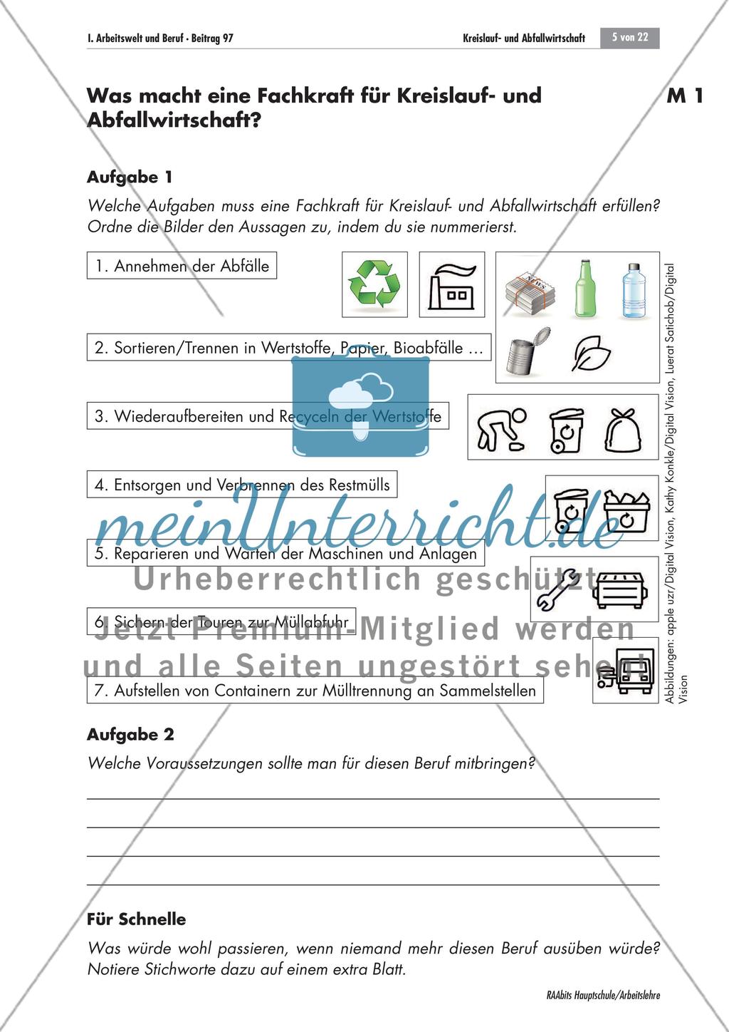 Ausbildungsberuf: Fachkraft für Kreislauf- und Abfallwirtschaft Preview 5
