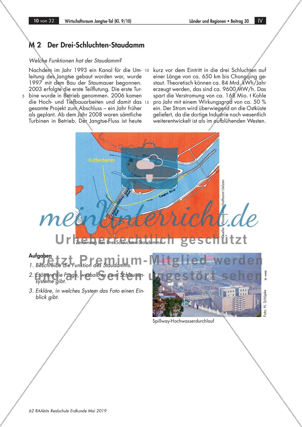 Wirtschaftsraum Jangtse-Tal: Wandel 1995-2017, Drei-Schluchten-Staudamm Preview 4