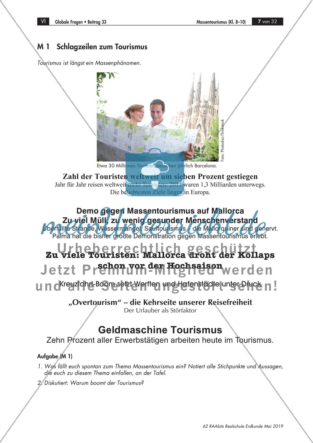 Die Welt auf Reisen: Formen und Entwicklung des Tourismus Preview 1