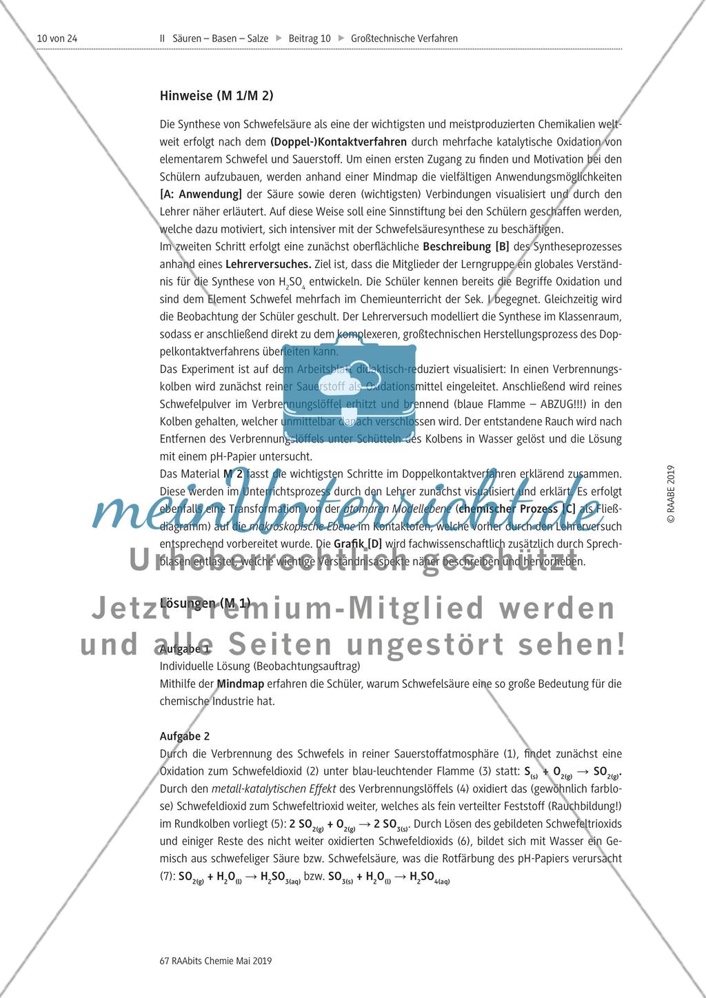Großtechnische Verfahren in der chemischen Industrie Preview 10