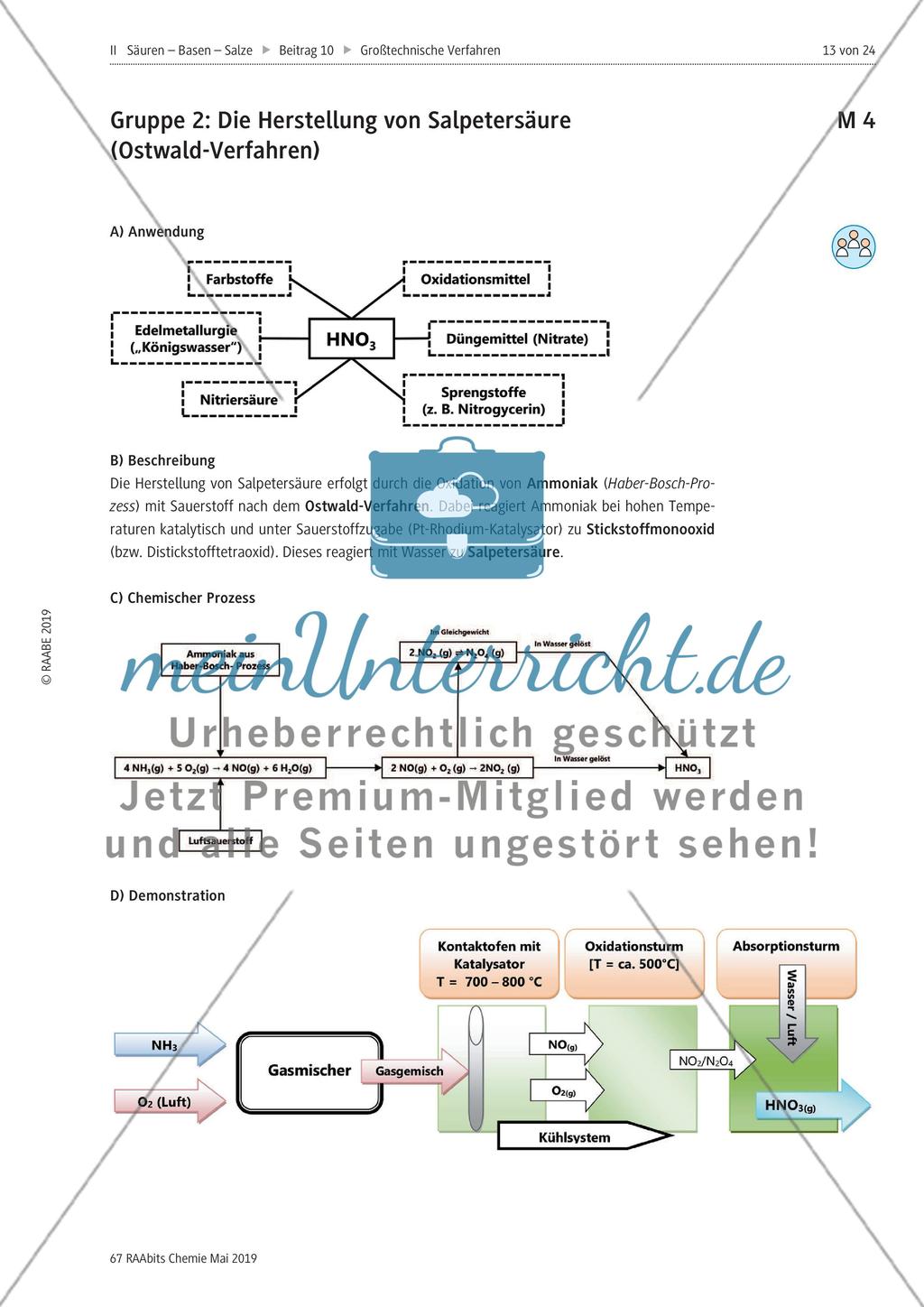 Großtechnische Verfahren in der chemischen Industrie Preview 13