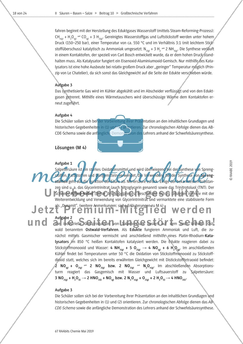 Großtechnische Verfahren in der chemischen Industrie Preview 18