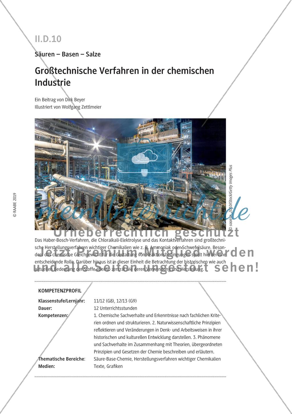 Großtechnische Verfahren in der chemischen Industrie Preview 1