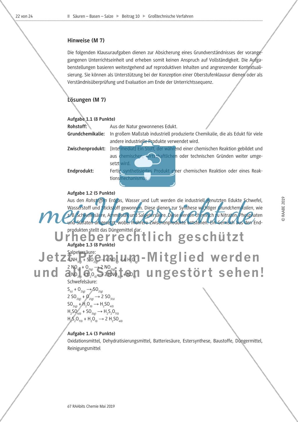 Großtechnische Verfahren in der chemischen Industrie Preview 22