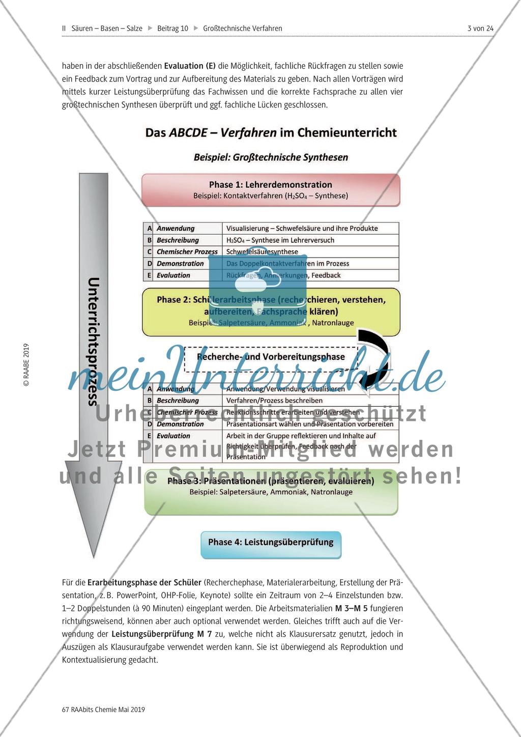 Großtechnische Verfahren in der chemischen Industrie Preview 3