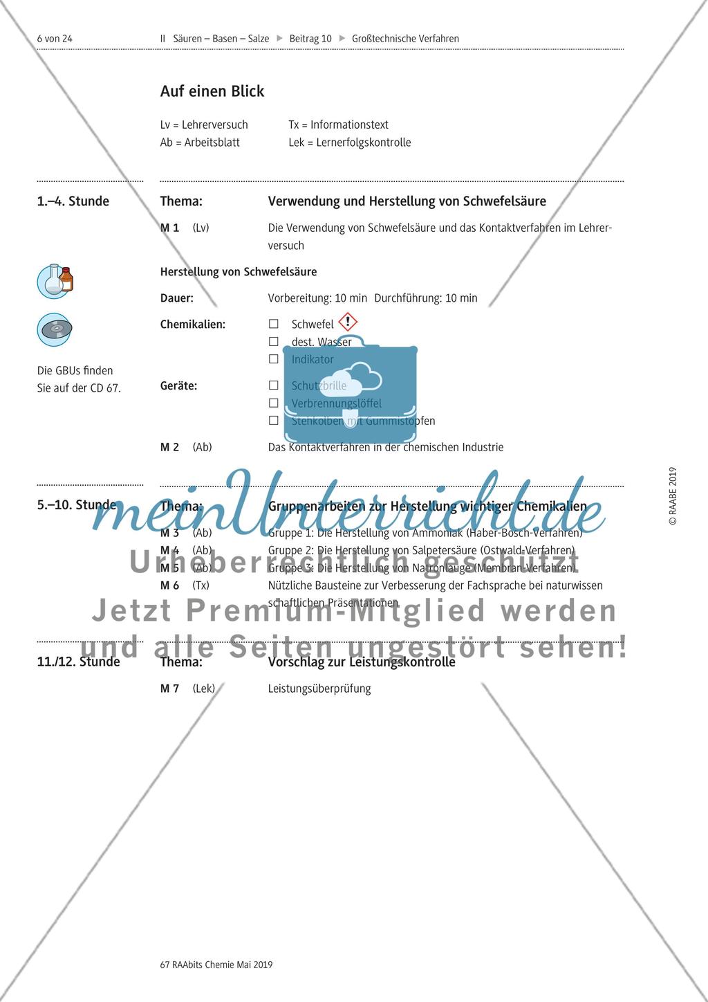 Großtechnische Verfahren in der chemischen Industrie Preview 6