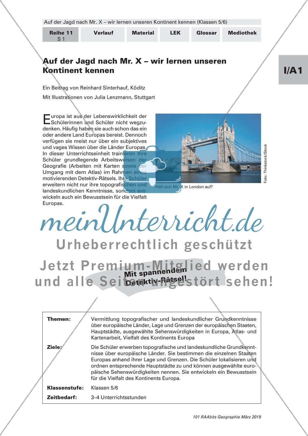 Auf der Jagd nach Mr. X: Kennenlernen europäischer Länder Preview 1