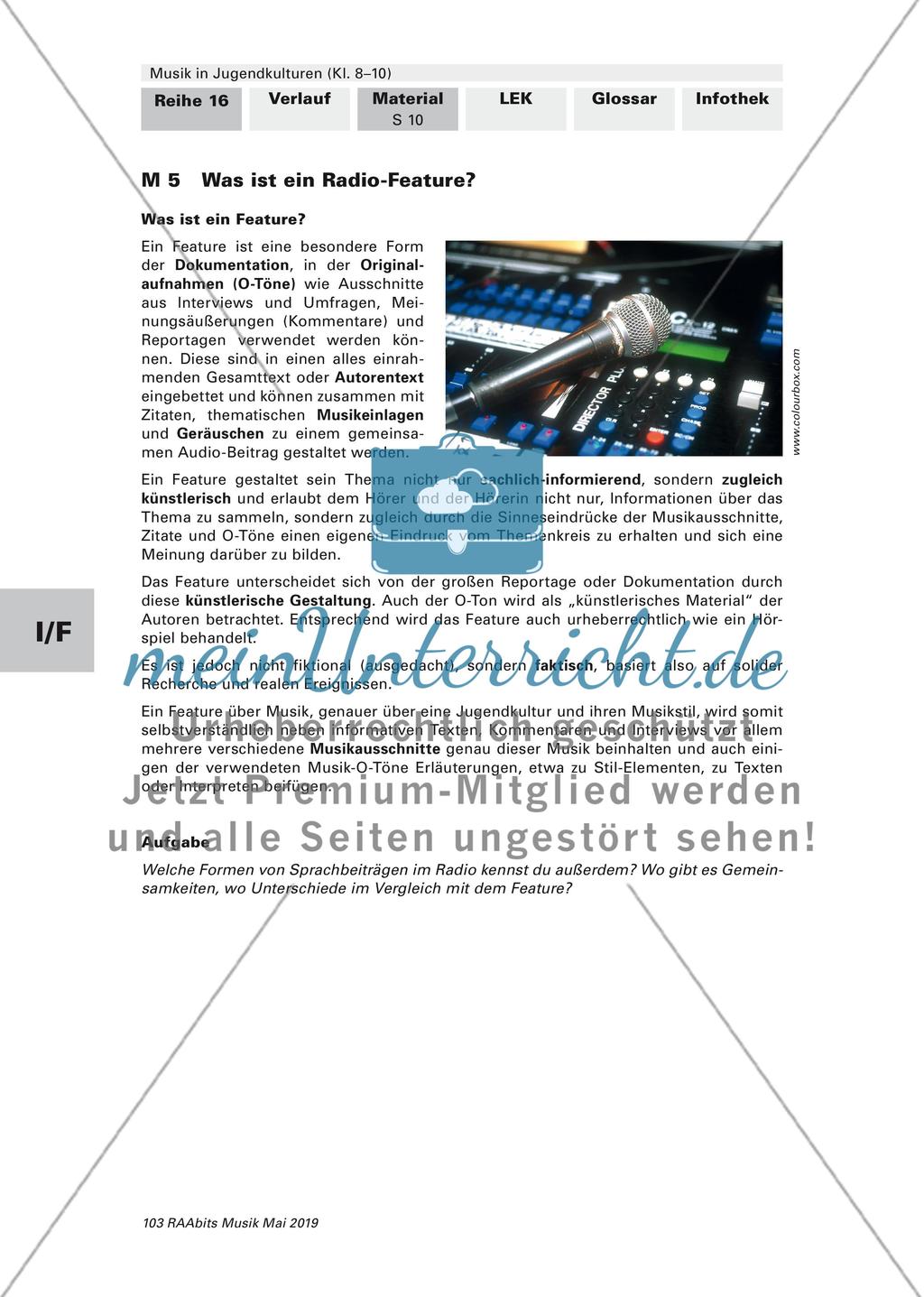 Die Gestaltung eines Radiofeatures Preview 1