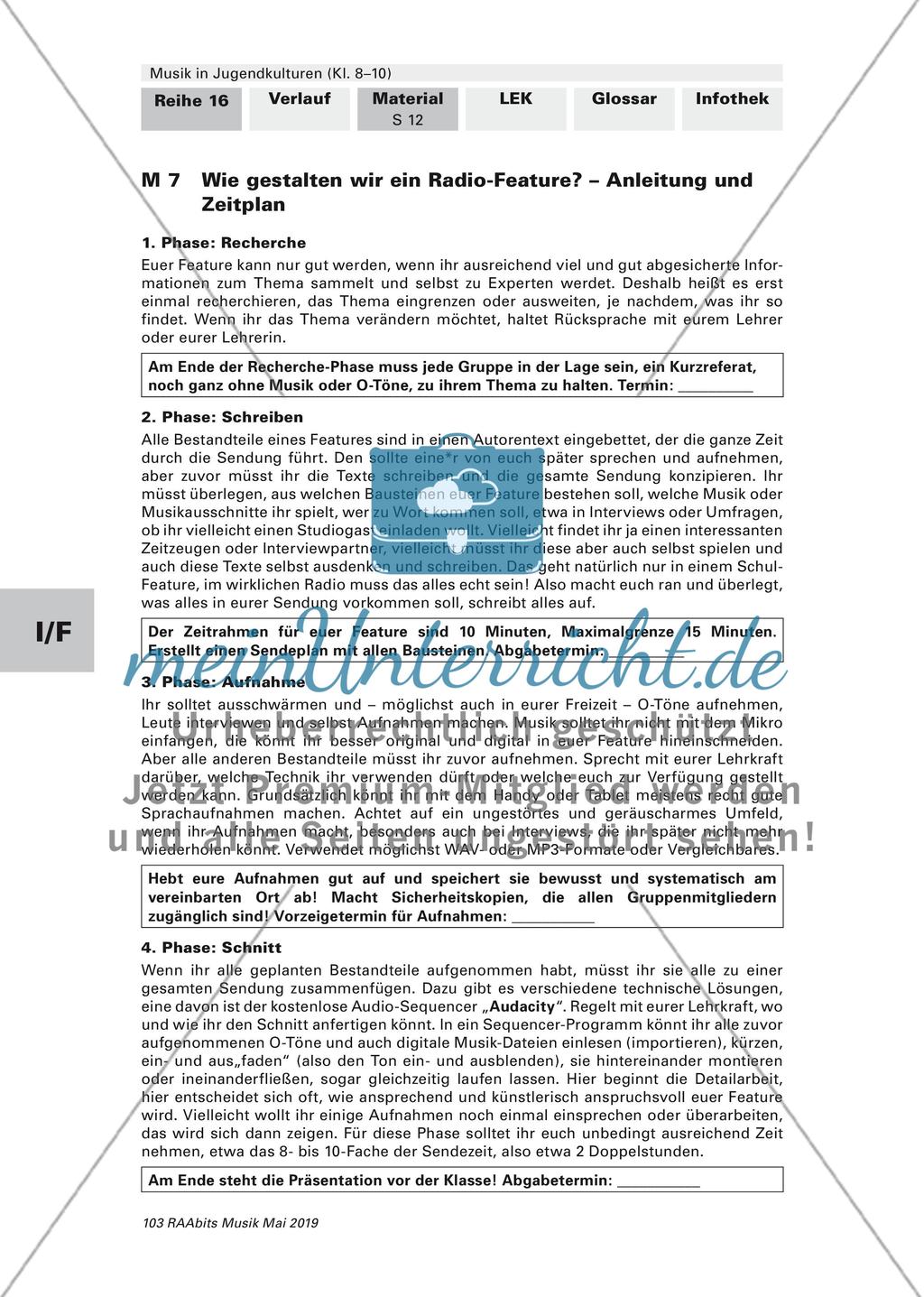 Die Gestaltung eines Radiofeatures Preview 3