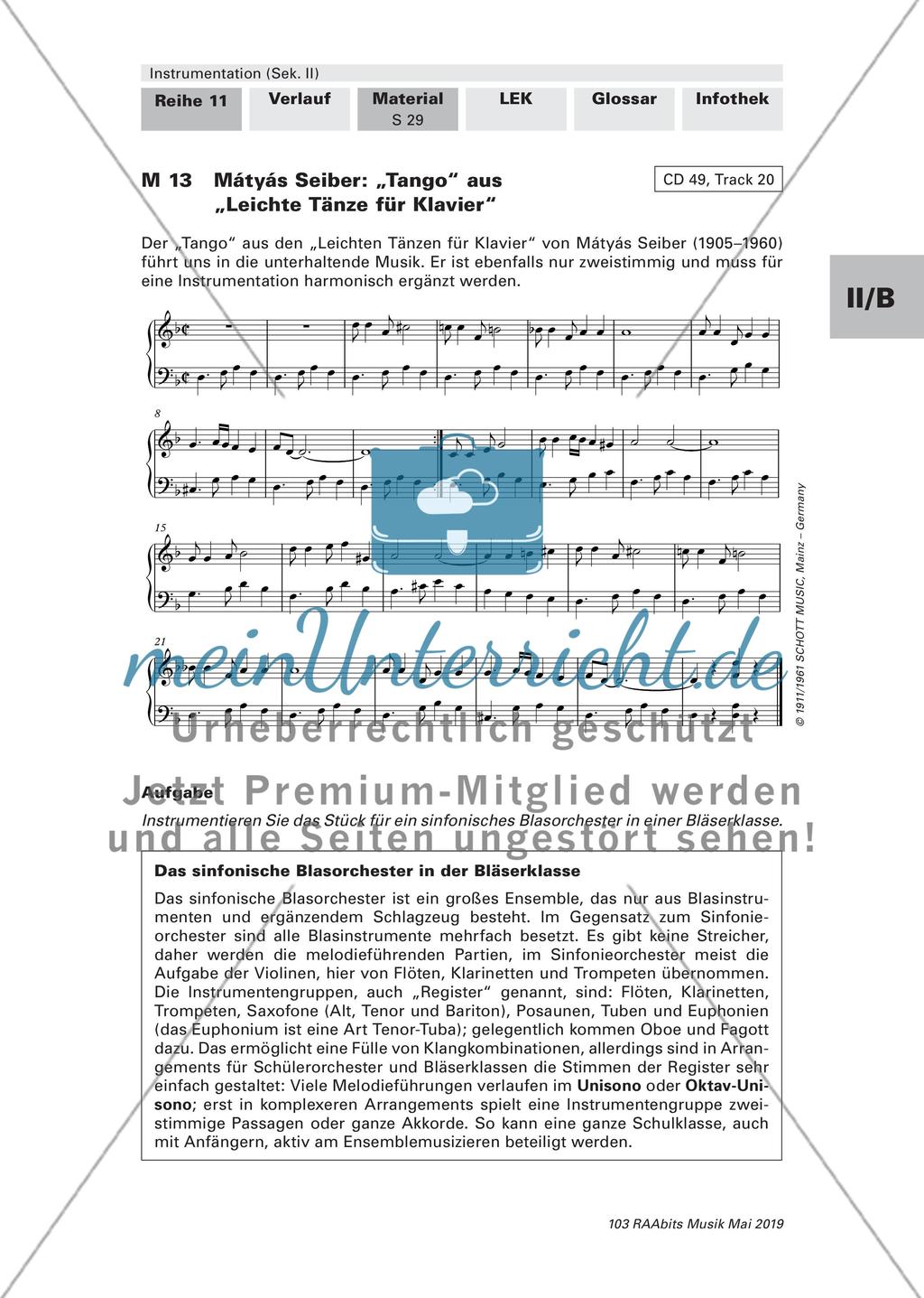 Instrumentation: Instrumentationsübungen für Bläserensembles, kleines Orchester Preview 3