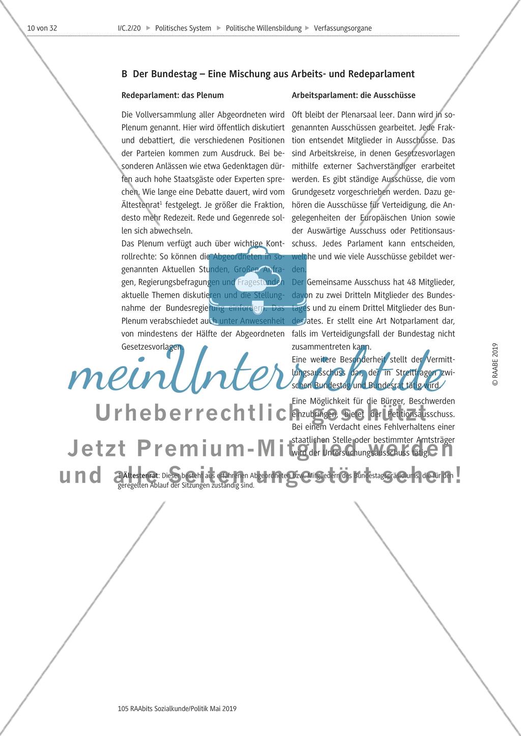 Der Bundestag und seine Abgeordneten Preview 3