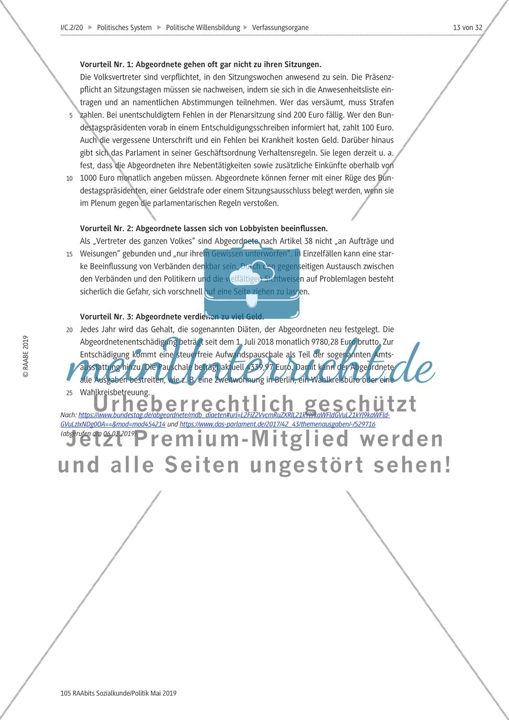 Der Bundestag und seine Abgeordneten Preview 6